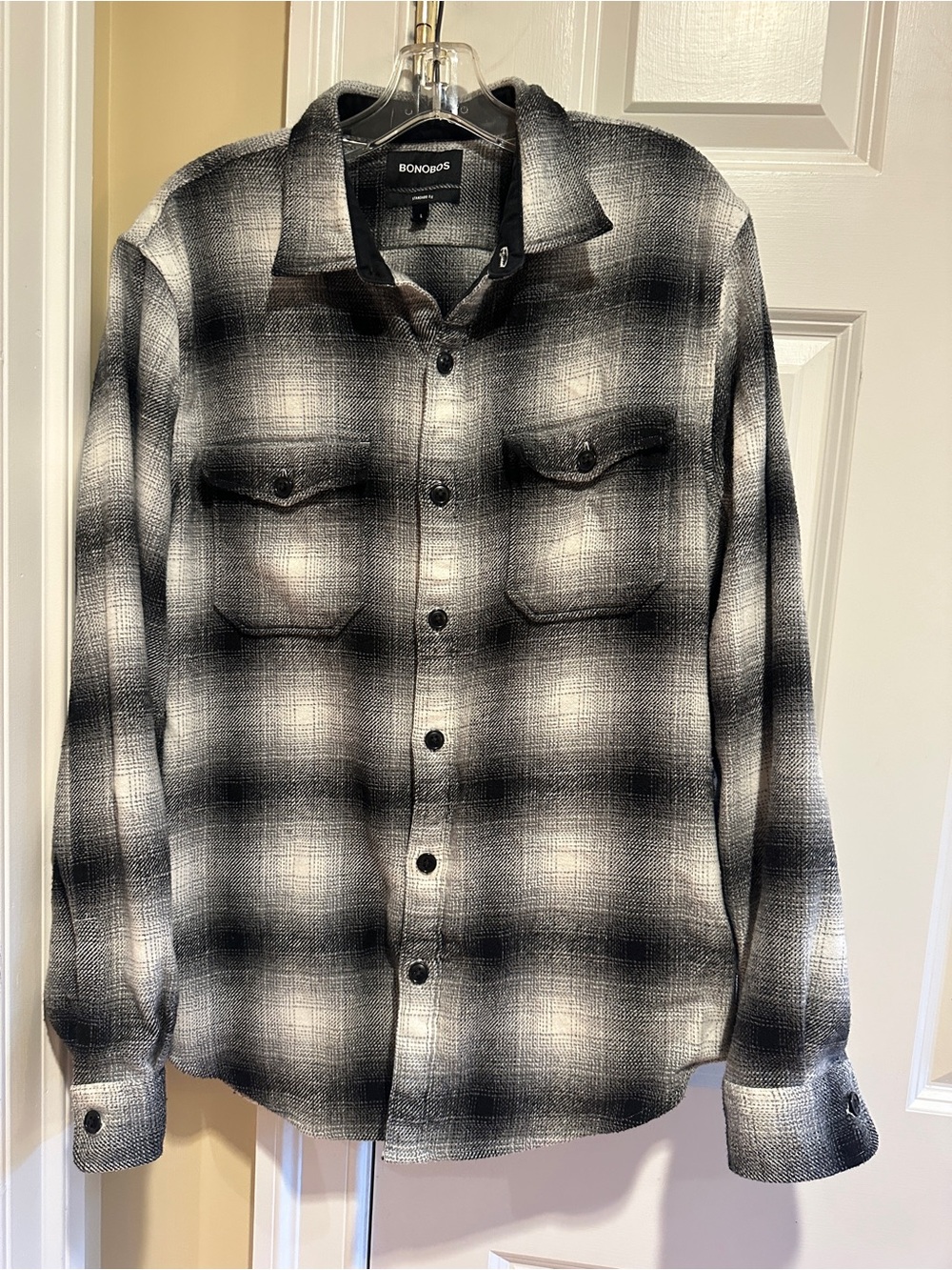 Bonobos Plaid Wool Blend Shirt Jacket Shacket Men’s Large Standard Fit